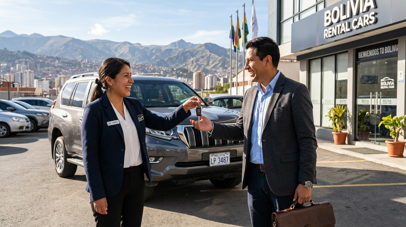 Entrega de llaves de auto en Bolivia